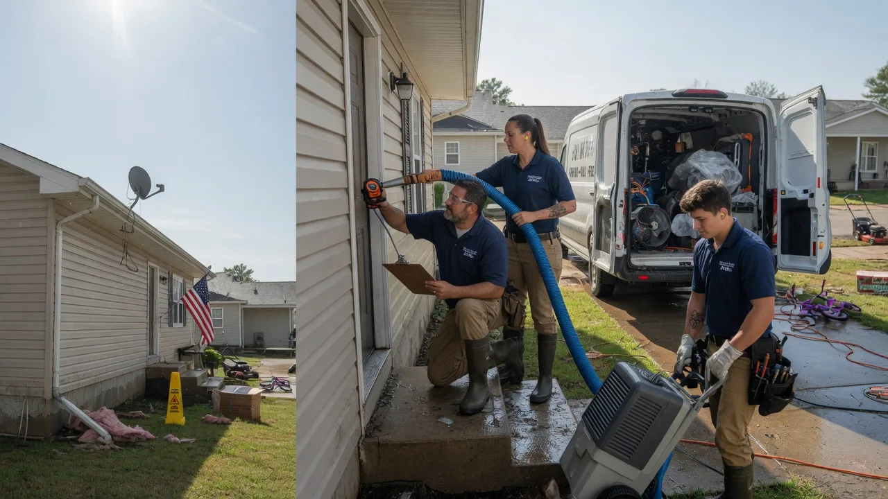 Ceiling Water Damage Restoration in Carlyle, IL near me